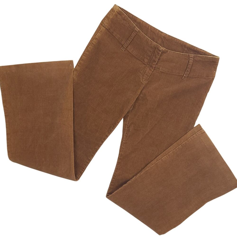 Vintage H&M Women's Corduroy Jeans Low Rise Size 8 Boot Cut Jeans Brown Y2k 90's